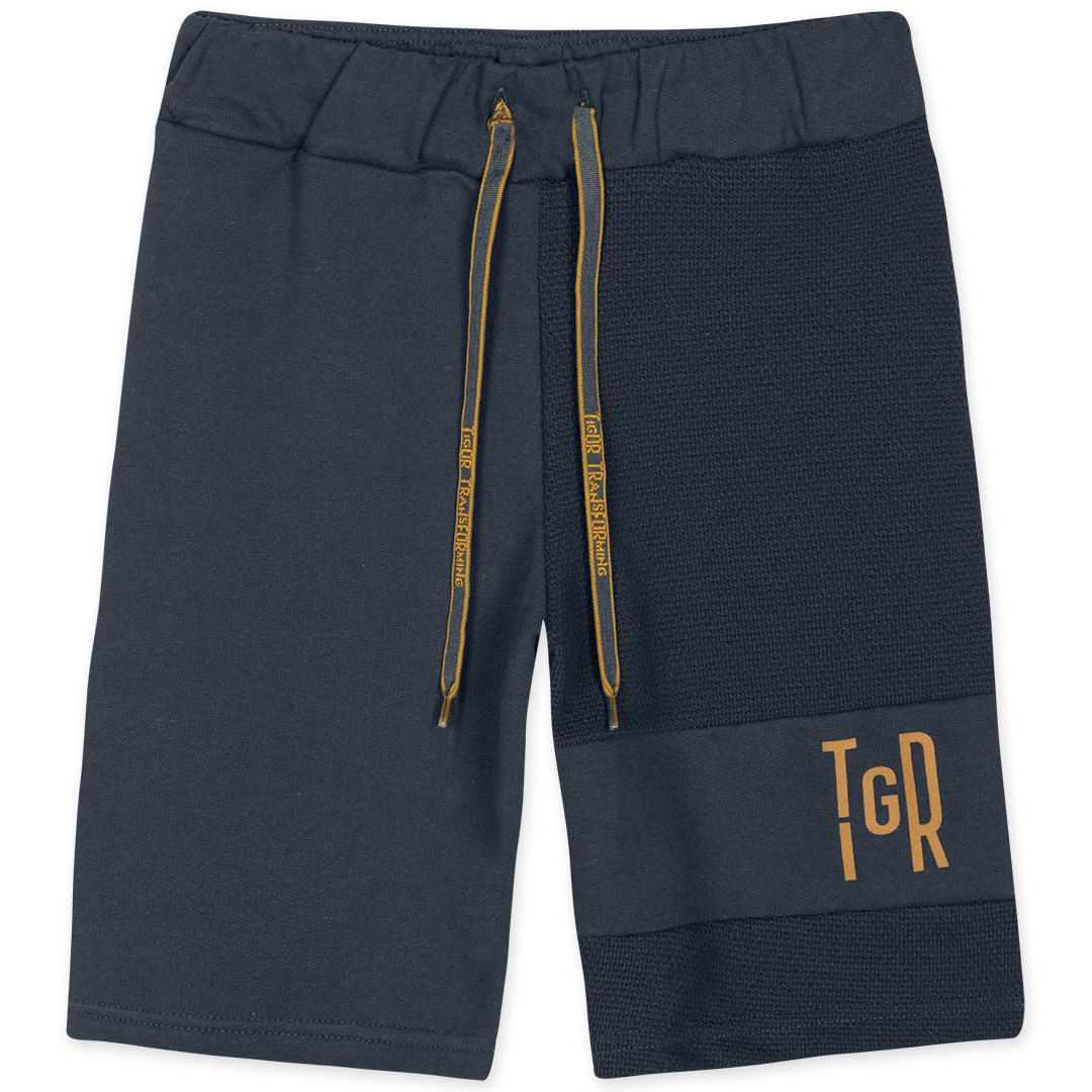 Conjunto Curto Moletom Masculino Infantil Tigor