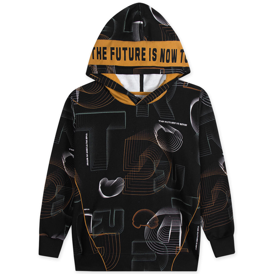Blusão Urban Com Capuz Moletom Masculino Infantil Tigor