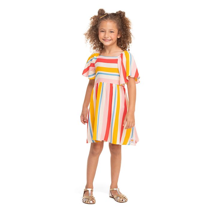 Vestido-Listrado-Manga-Curta-Infantil-Feminino-Marisol