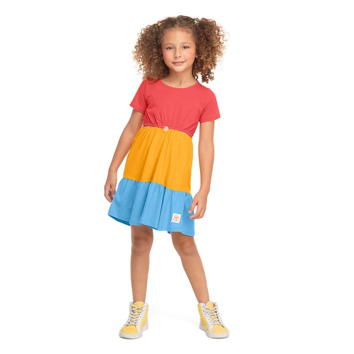 Vestido-Manga-Curta-Infantil-Feminino-Marisol