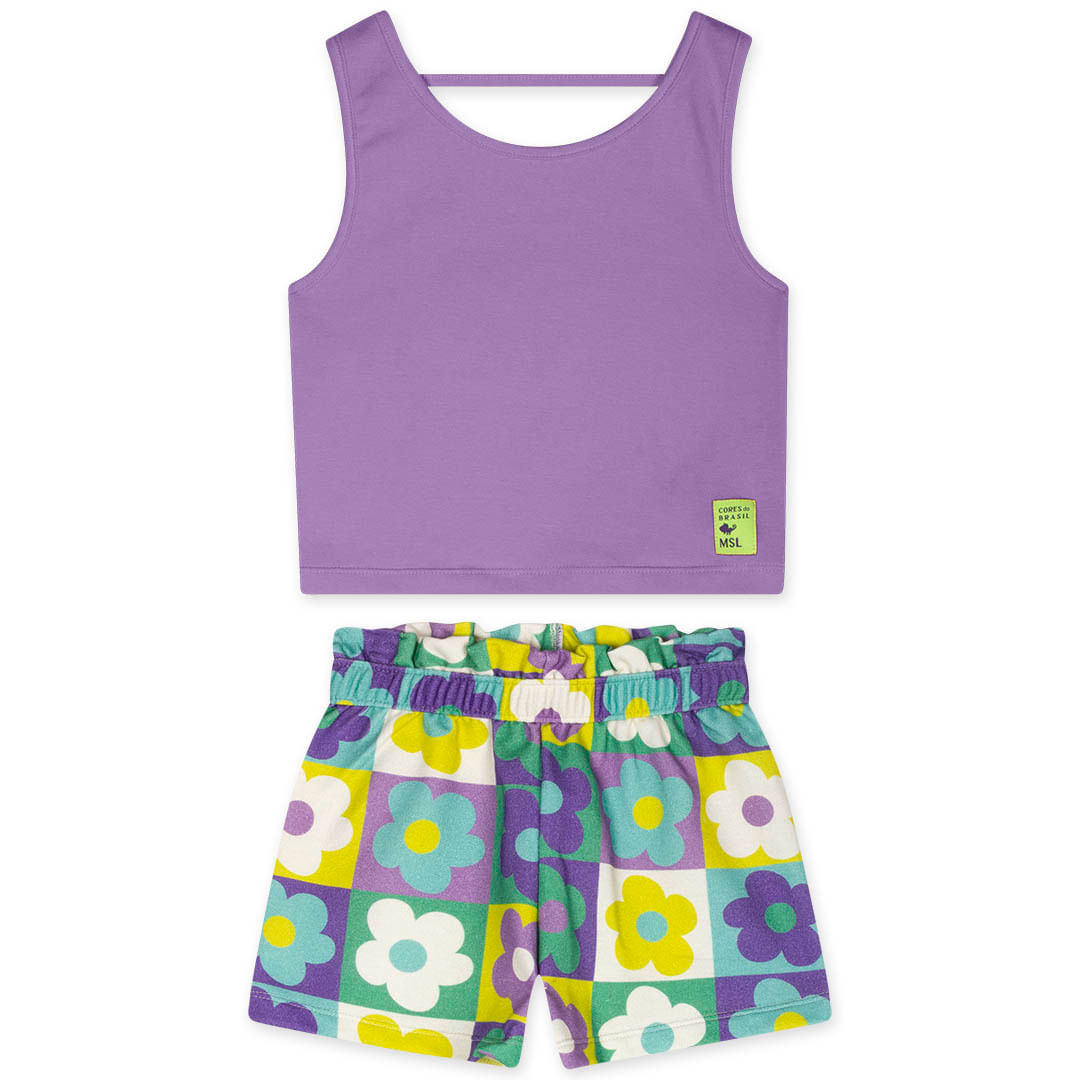 Conjunto Curto Infantil Feminino Marisol