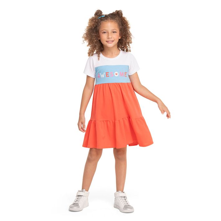 Vestido-Manga-Curta-Infantil-Feminino-Marisol