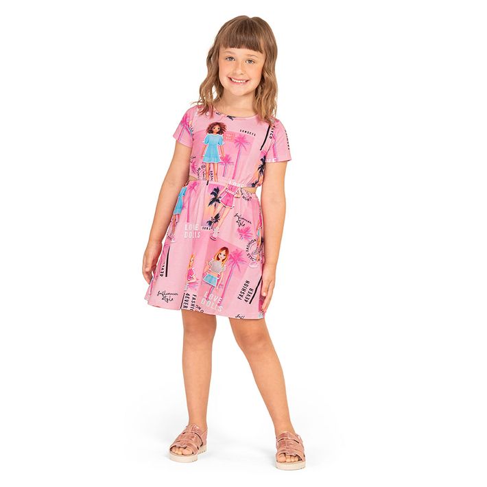 Vestido-Manga-Curta-Infantil-Feminino-Marisol