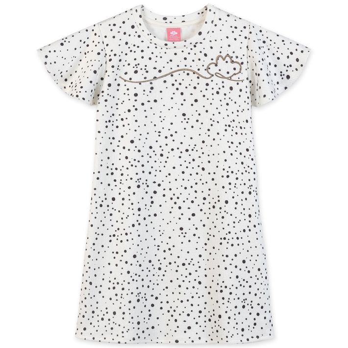 Vestido-Poa-Manga-Curta-Infantil-Feminino-Lilica-Ripilica