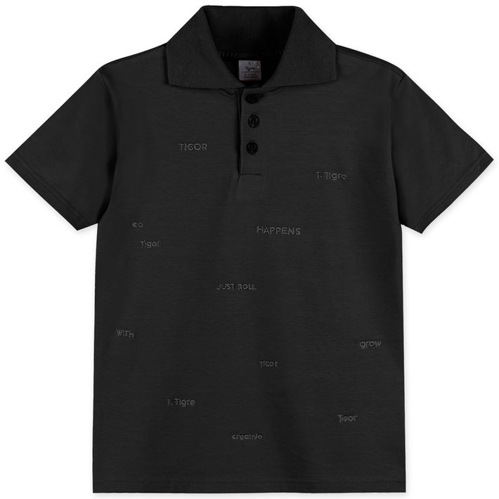 Camisa-Polo-Manga-Curta-Infantil-Masculina-Tigor-T.-Tigre
