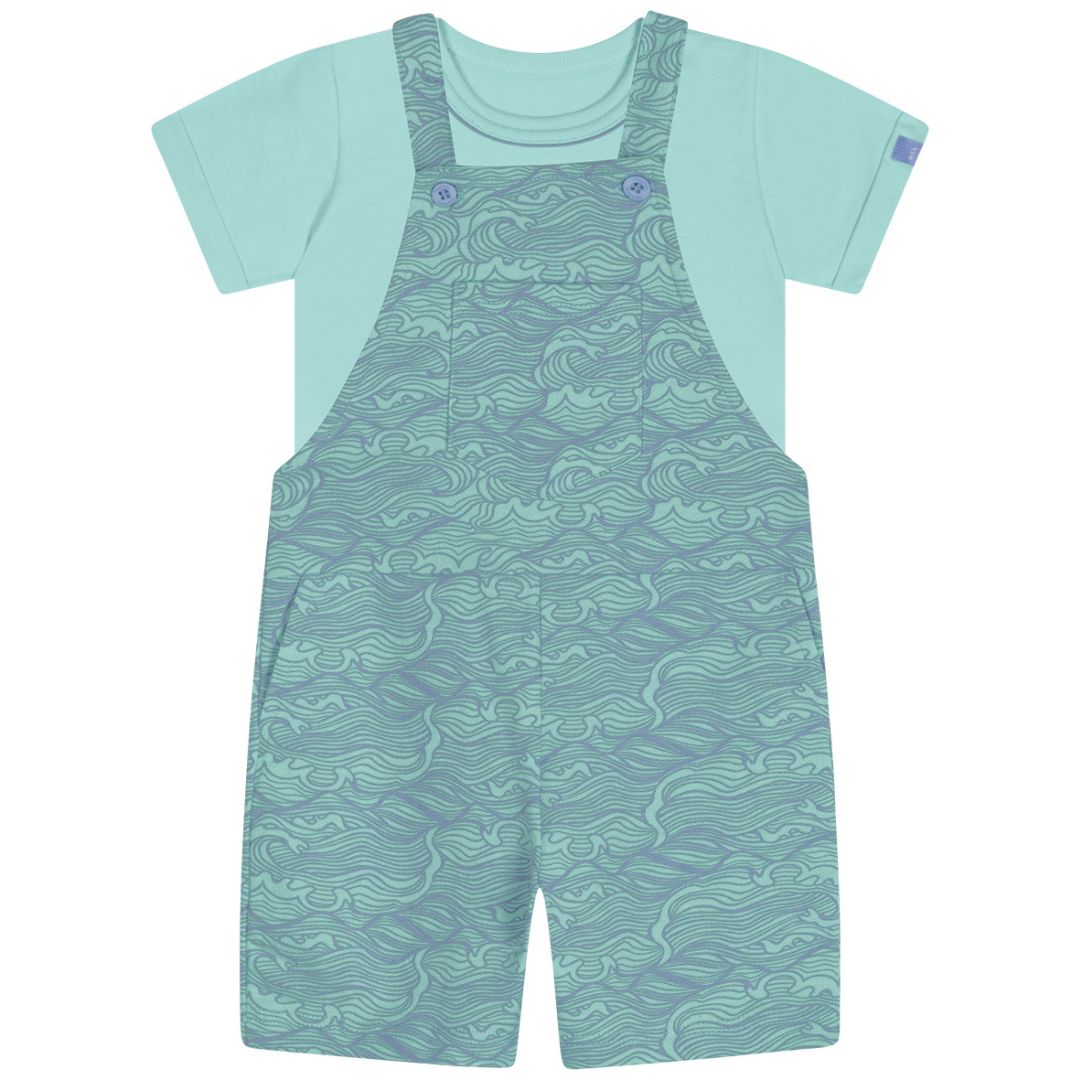 Conjunto Curto Moletom Bebê Masculino Marisol