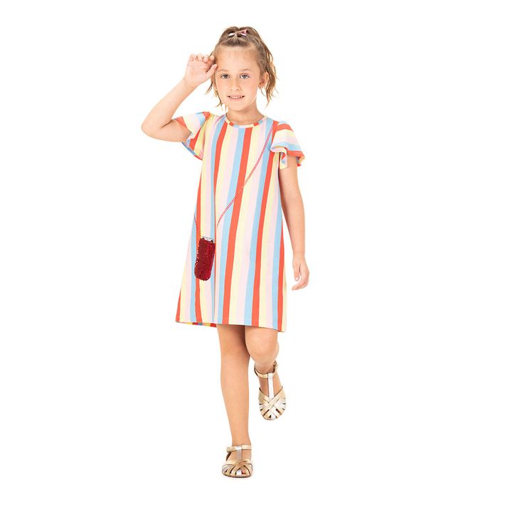 Vestido-Listrado-Manga-Curta-Infantil-Feminino-Marisol
