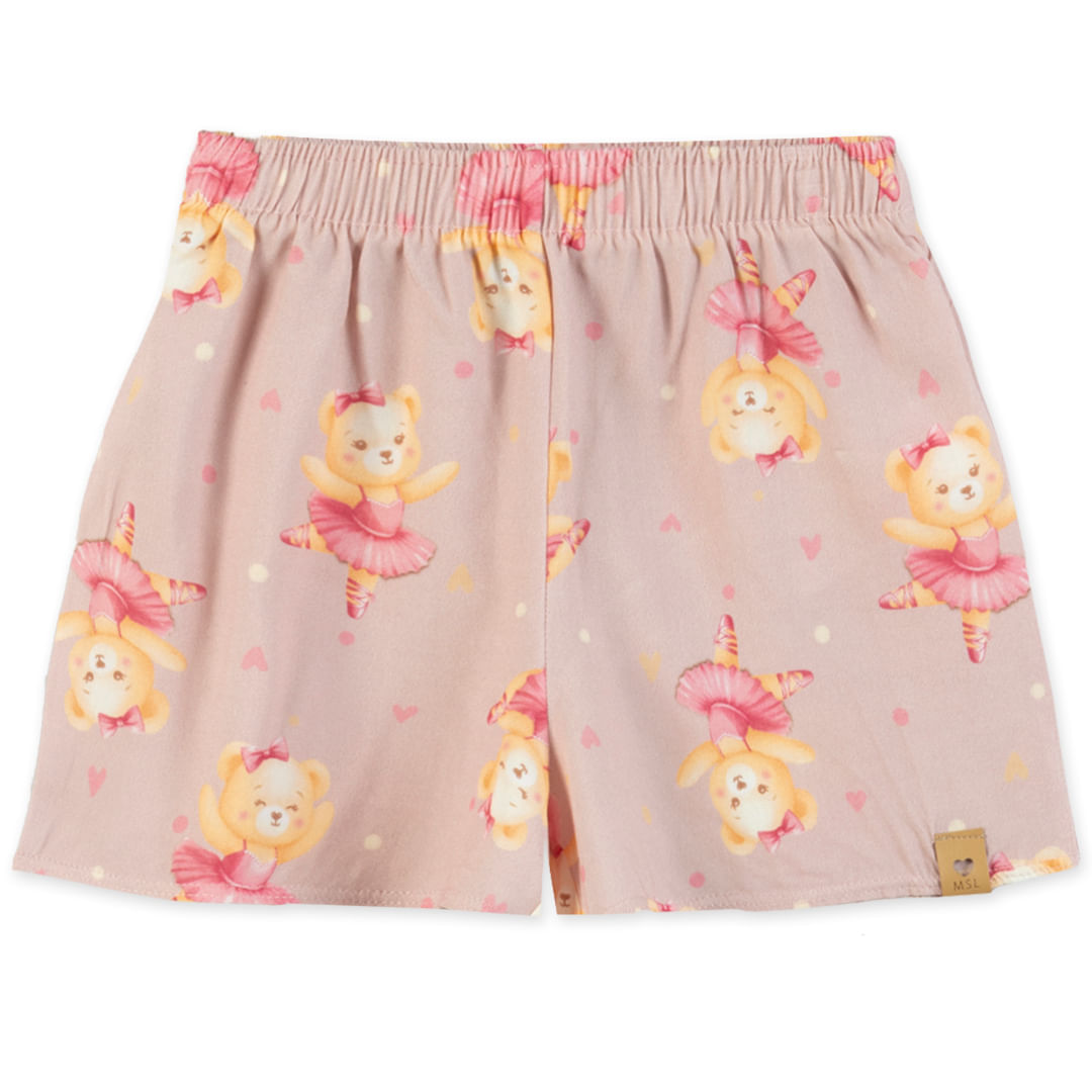 Conjunto Curto Balé Infantil Feminino Marisol