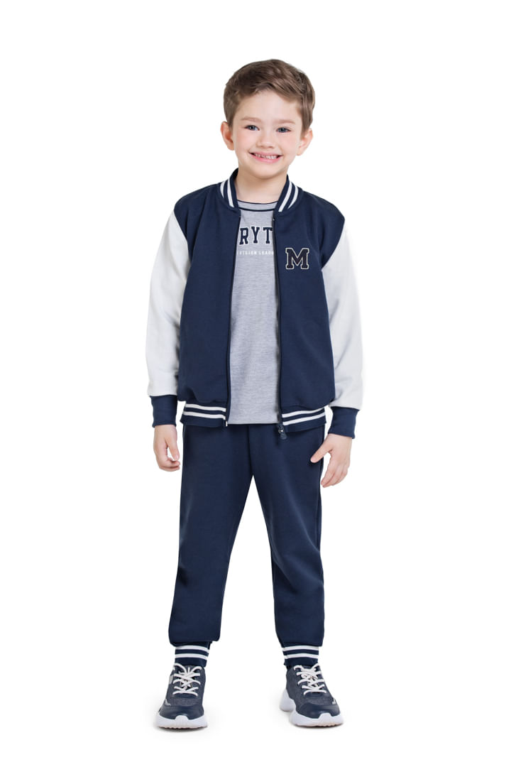 Calça Moletom Infantil Masculina Marisol